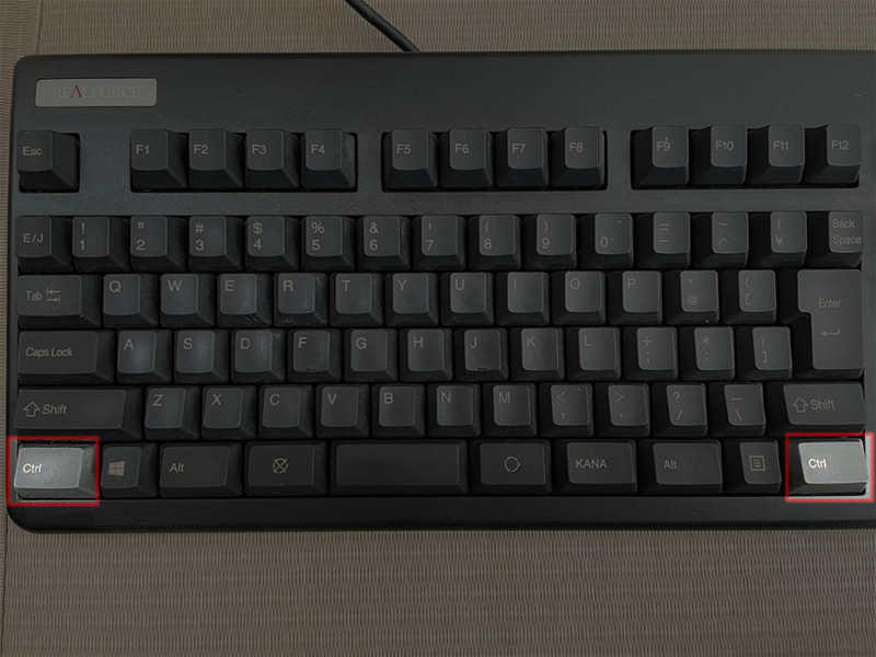 Windows(DOS/VキーボードのCtrlキー