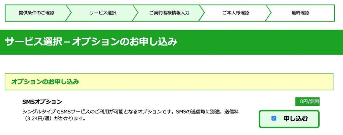 サービス選択-オプションのお申し込み・ご契約者様情報入力.jpg サービス選択 オプションのお申し込み ご契約者様情報入力