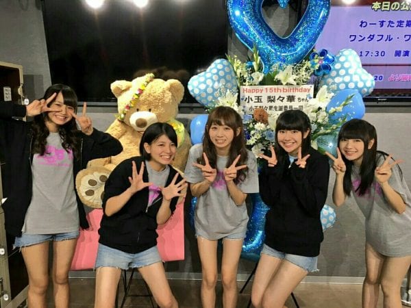 小玉梨々華さんの誕生日を記念してファンから贈られた花