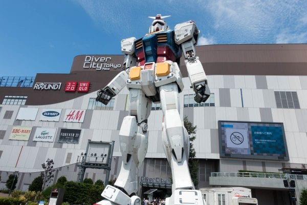 再会したお台場のガンダムさん