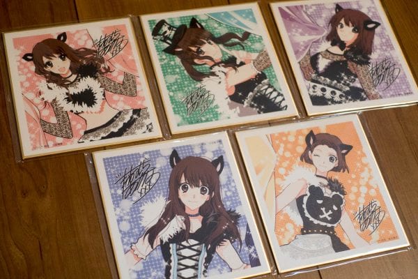 種村有菜さんデザインの色紙