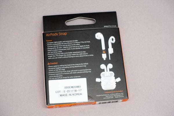AirPods Strapパッケージの裏側