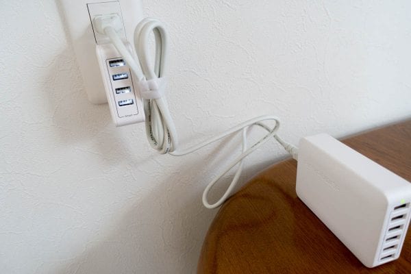 2つの充電機を同時に使ってみた