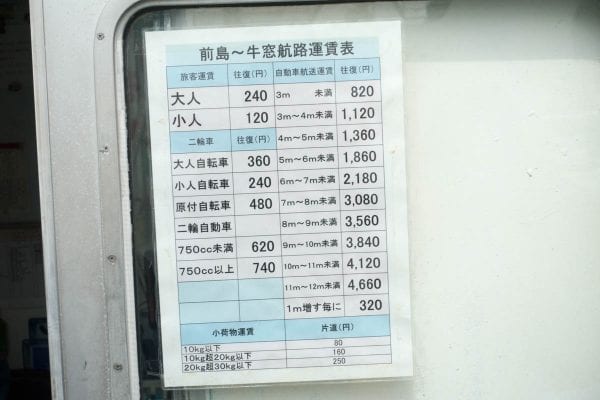 料金は大人往復240円