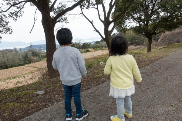 コピオは山の上なので、牛窓の街や海が一望できる