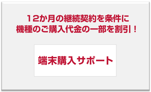 端末購入サポート