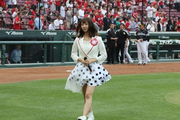 終了後安堵した表情で、スタッフの樋口さんのもとに戻る(恐らく樋口さん撮影)