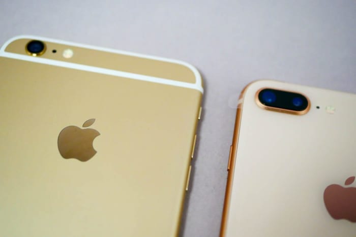 iPhone 6 PlusとiPhone 8 Plus(寄ってみた)