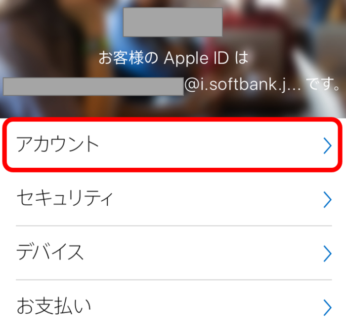 Apple IDとパスワードを入力して、アクセスが成功したときの画面