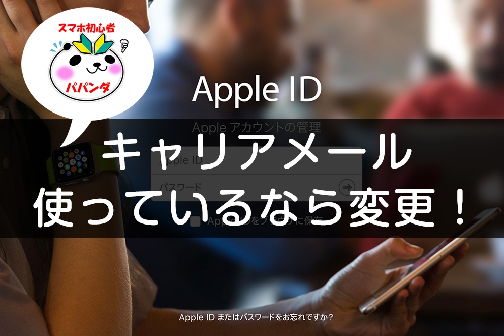 Apple Idにキャリアメール使ってない キャリア変更 格安sim移行前にフリーメールへ変更しておこう アナザーディメンション