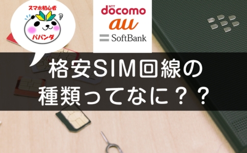 格安SIMの種類