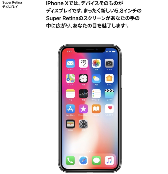 Super Retina HDディスプレイ