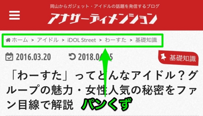 パンくずリスト