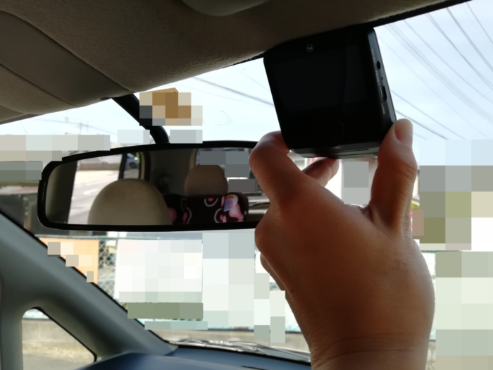 MUSON(ムソン) ドライブレコーダー 1080P NOTE1 車への取りつけ位置を決める