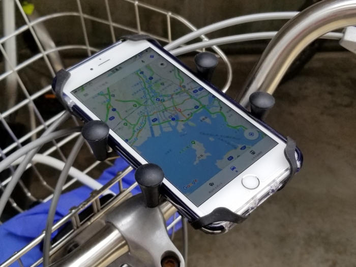 自転車スマホホルダー