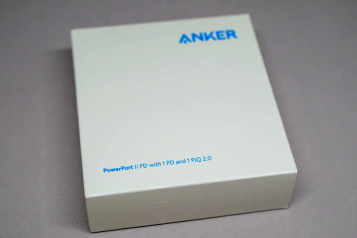 「Anker PowerPort ll PD」のパッケージ(表面)