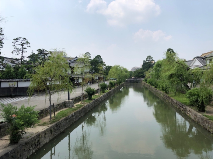 閑散とした倉敷美観地区
