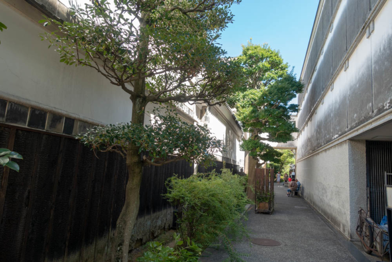 本館を出たところの通路