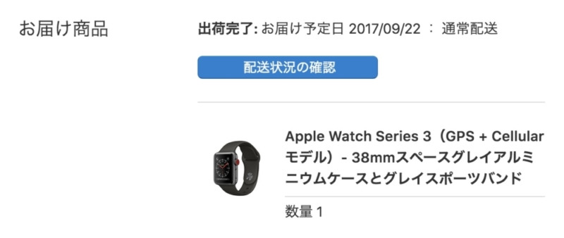 Apple Watch Series 3はCellular版かつブラック系を購入