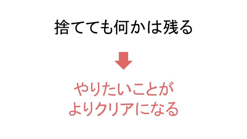 捨てても何かは残る