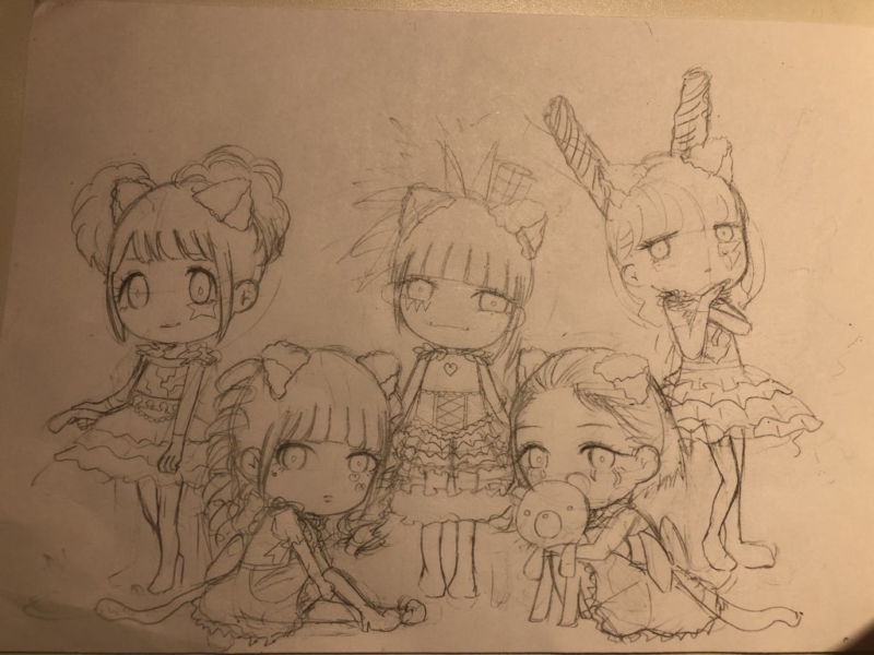 2.下書き