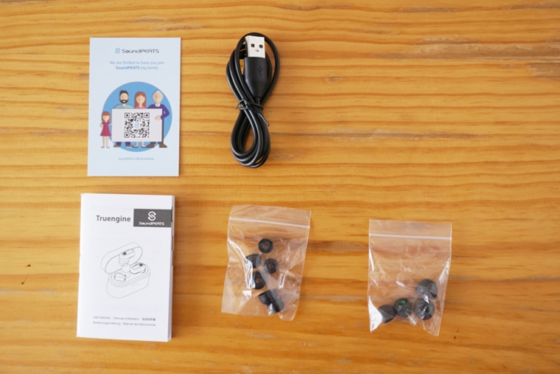 SoundPEATS(サウンドピーツ) Truengine Bluetooth イヤホン 同梱品