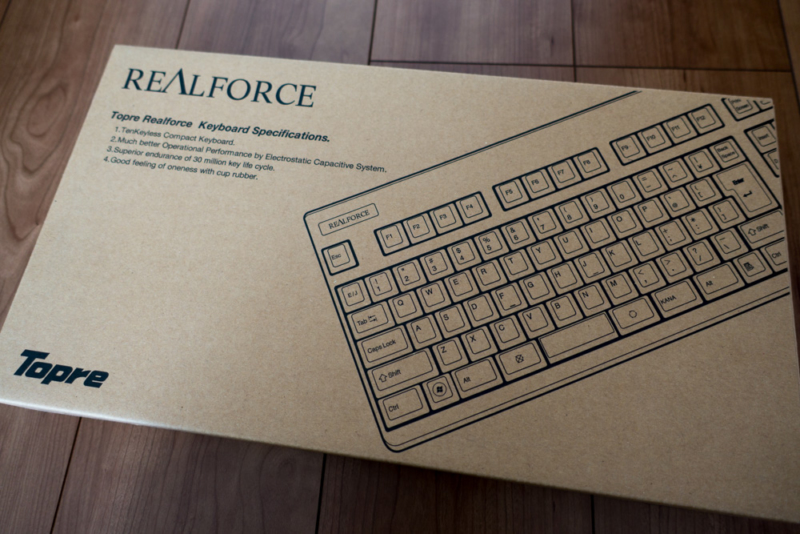 東プレ「REALFORCE」パッケージ