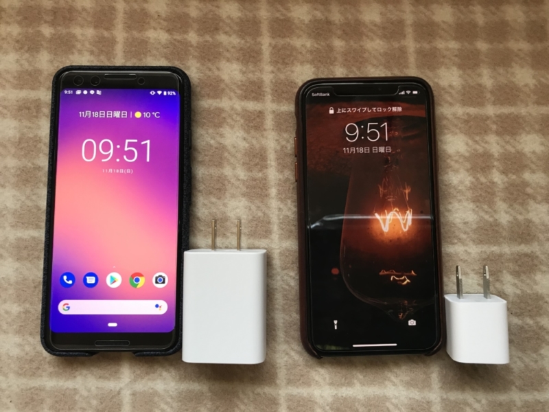 Pixel 3のACアダプター