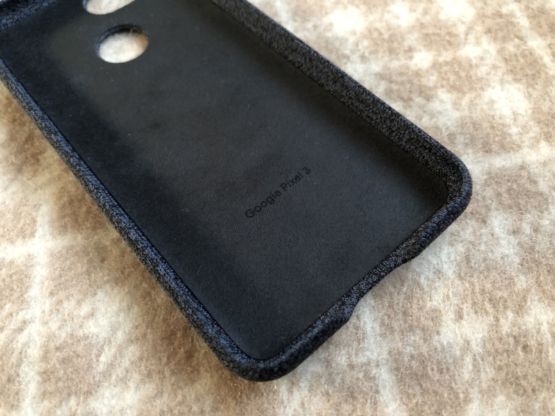 Pixel 3純正ケースの内側