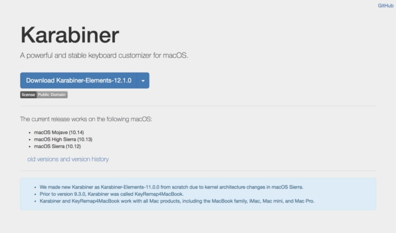 「Karabiner-Elements」