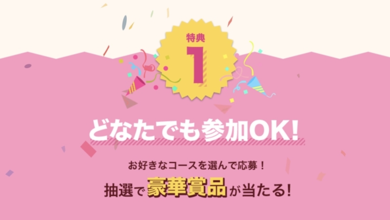 どなたでも応募可能!抽選で豪華景品が当たる
