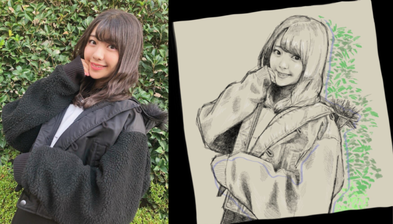 模写した元ネタと完成版
