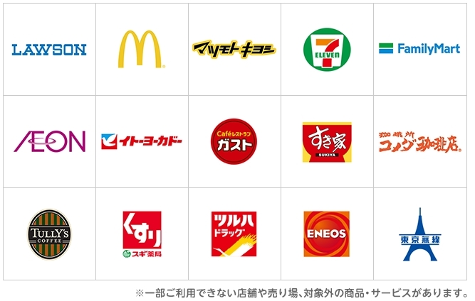 【dカード】dポイン加盟店
