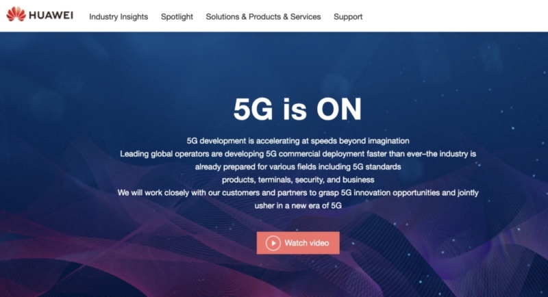 5Gの通信設備ではHUAWEIは世界的に排除されそうな雰囲気