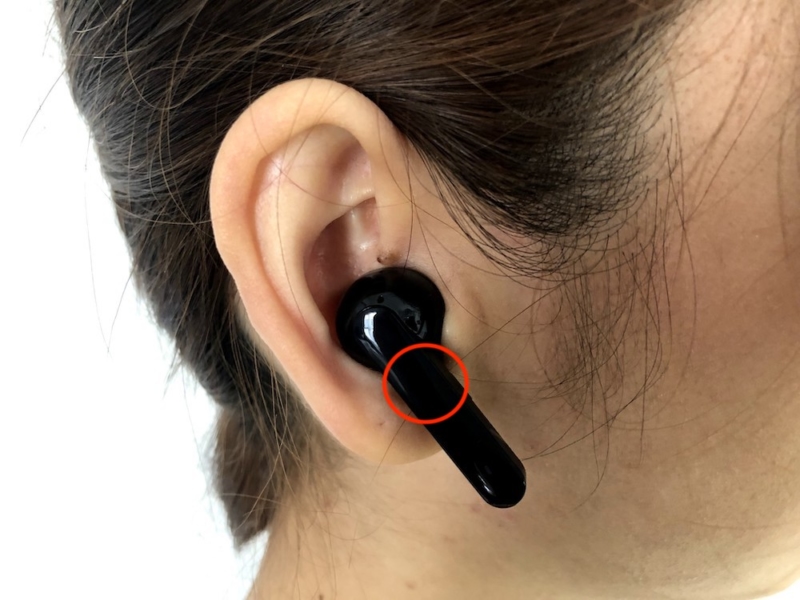 TruePods Bluetooth イヤホンを装着したゆりちぇる2