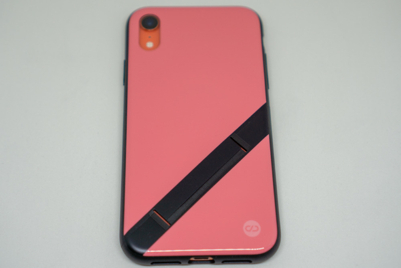 campino iPhone XRケース「OLE stand」装着後