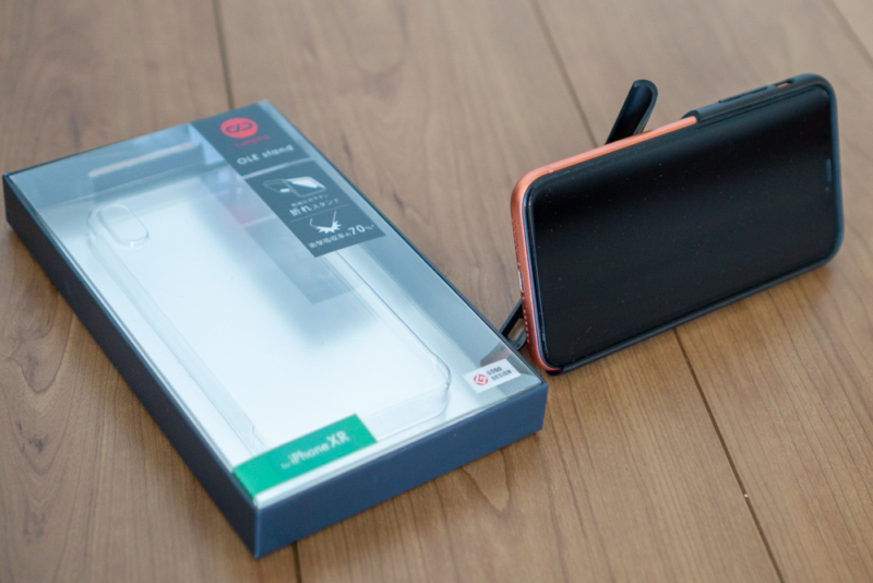 campino iPhone XRケース「OLE stand」パッケージ前面