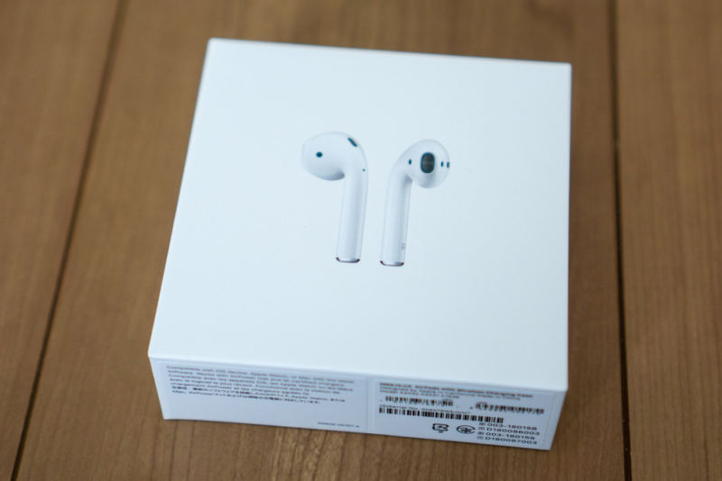 第2世代AirPodsの化粧箱