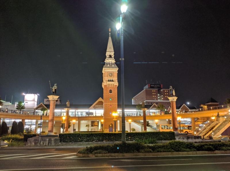 Pixel 3aで撮影したJR倉敷駅