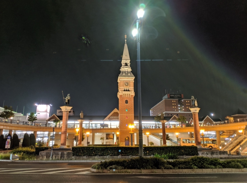 Pixel 3で撮影したJR倉敷駅