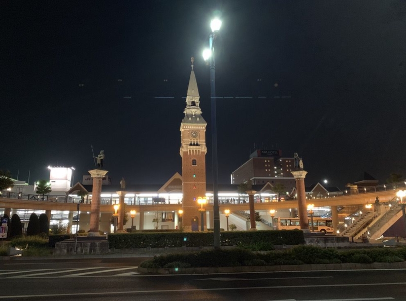 iPhone XS Maxで撮影したJR倉敷駅