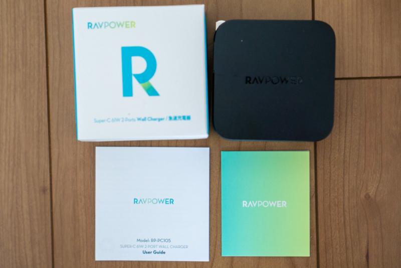 RAVPower「RP-PC105 61W 2ポートUSB充電器」開封後