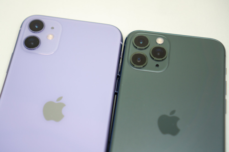 iPhone 11と11 Proの比較(カメラ)