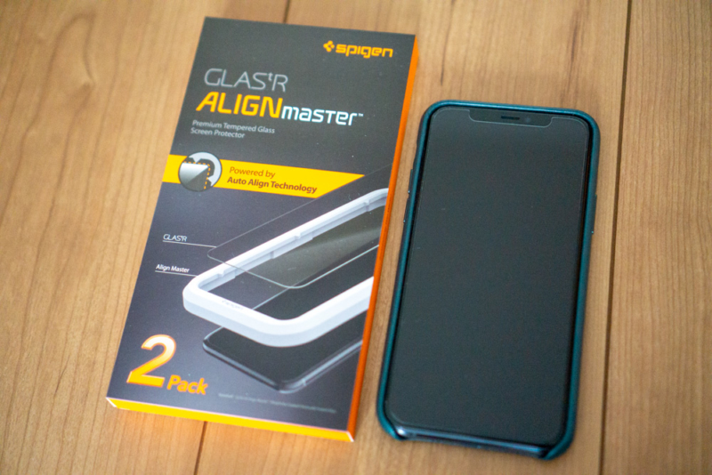 Spigen iPhone 11 Pro用保護ガラス「Glas.tR AlignMaster」レビュー