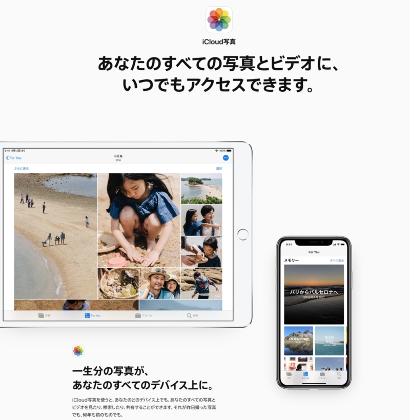 iCloud写真が便利