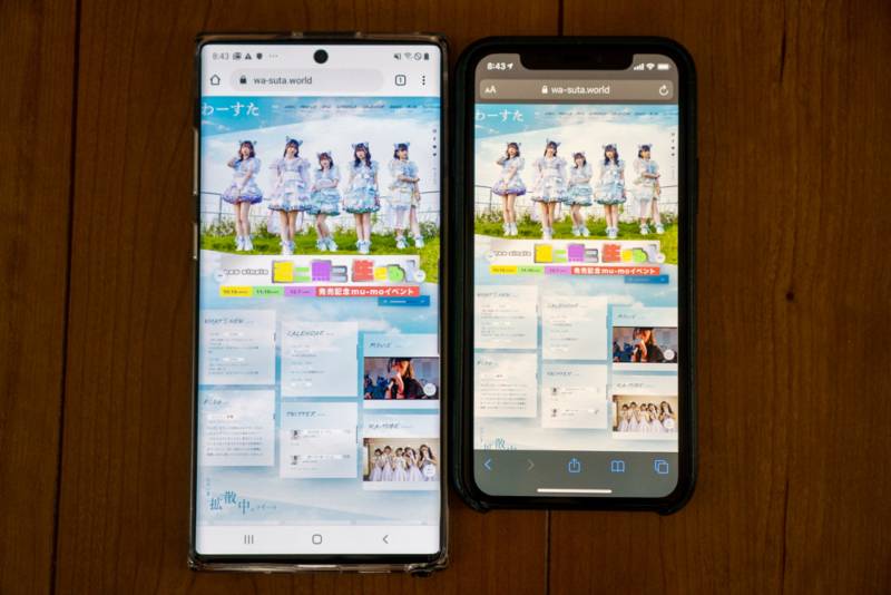 iPhone 11 Proとの画面比較