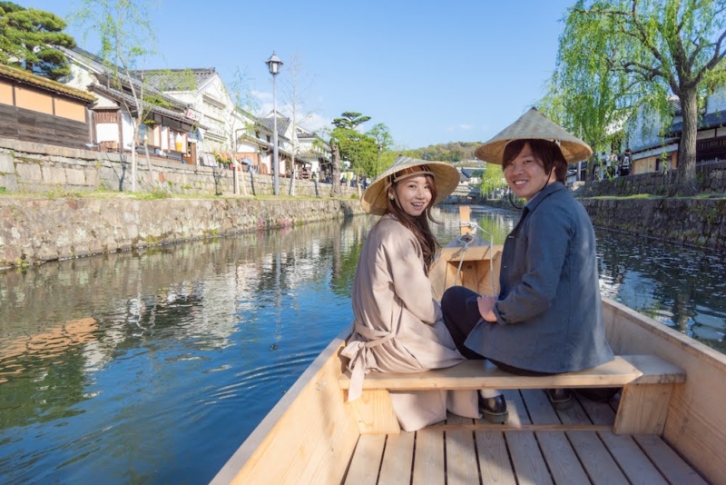 くらしき川舟流し