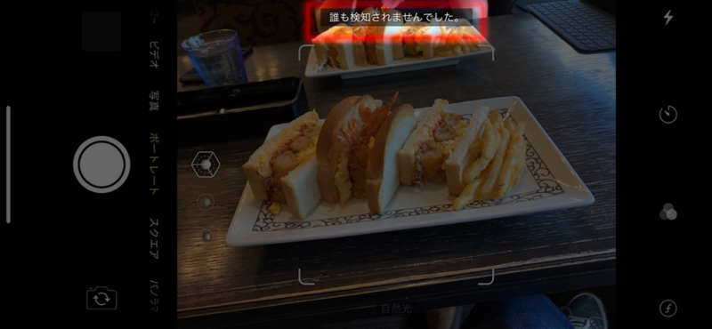 iPhone XRのポートレートモードは人物のみ