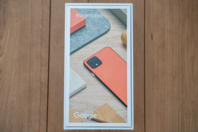 Pixel 4化粧箱裏面