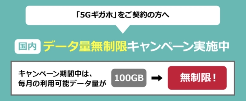 データ量無制限キャンペーン